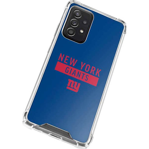 NFL New York Giants Blue Performance Series Galaxy A52 5G Clear Case
